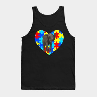 autism day Elephant Tank Top